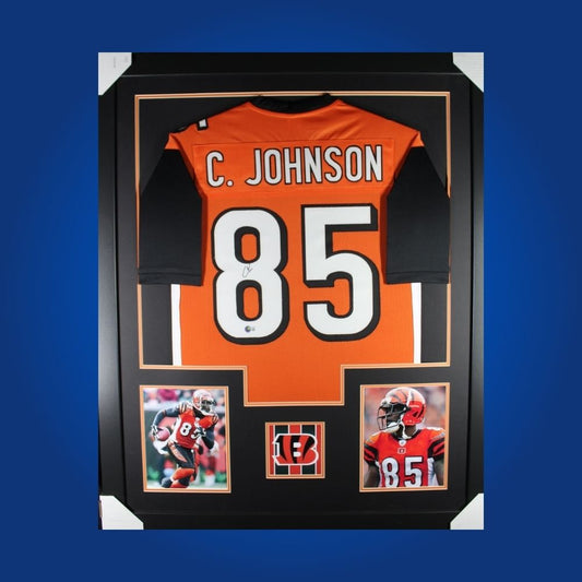 Chad Johnson Signed Full Framed Custom Cincinnati Bengals Jersey