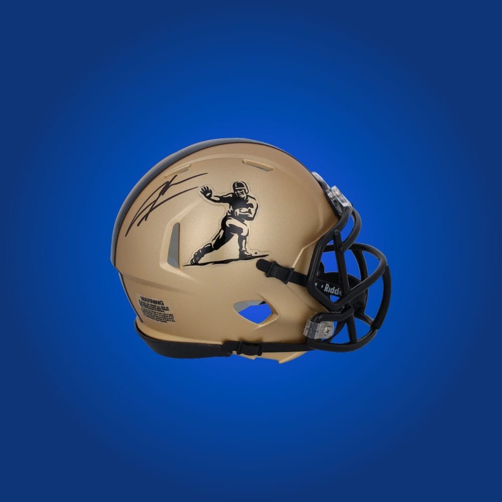 Charles Woodson signed Michigan Wolverines mini helmet—collectible for Wolverines supporters and Woodson memorabilia collectors.