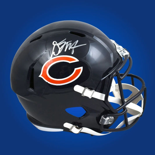 Chicago Bear DJ Moore, signed F/S speed replica helmet