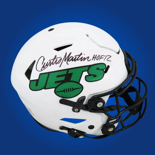 Curtis Martin Signed New York Jets Lunar Eclipse SpeedFlex Authentic Helmet