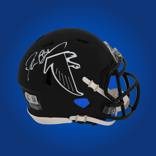 Atlanta Falcons mini helmet signed by Deion Sanders with Certificate of Authenticity