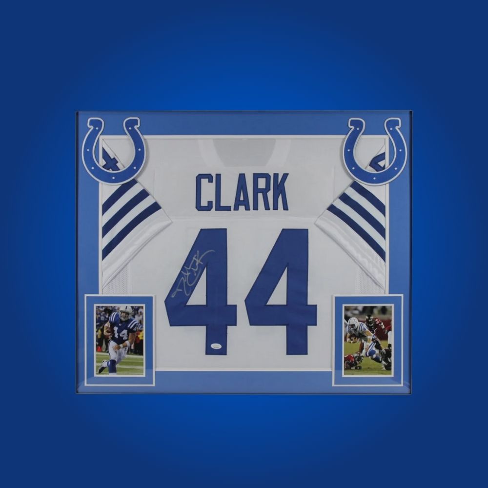 Dallas Clark Signed Full Framed Custom Indianapolis Colts Jersey