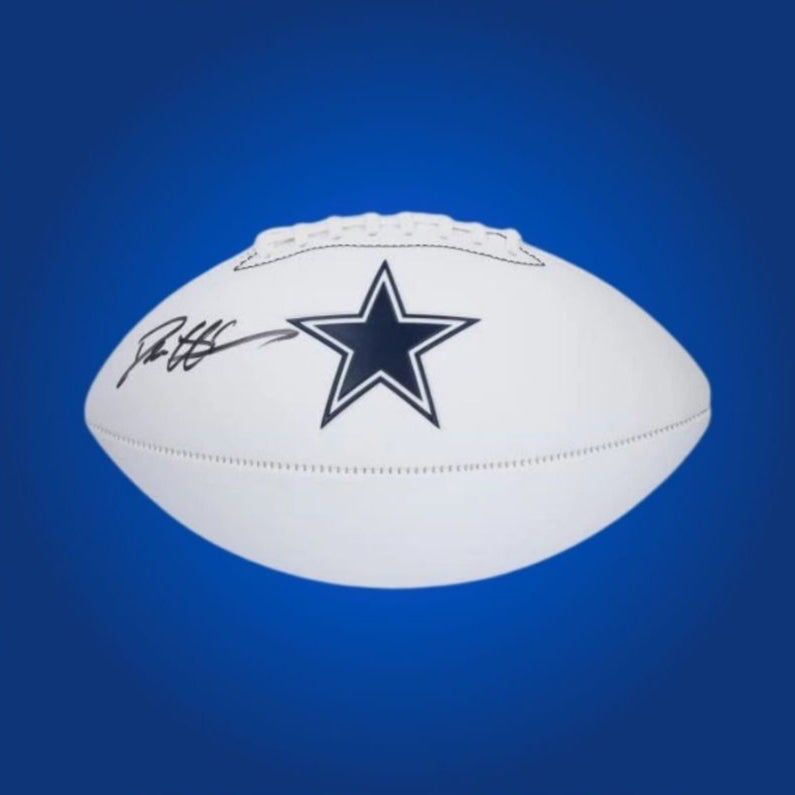 Deion Sanders Signed Dallas Cowboys Logo Football