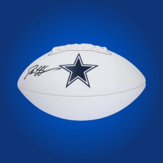 Deion Sanders Signed Dallas Cowboys Logo Football