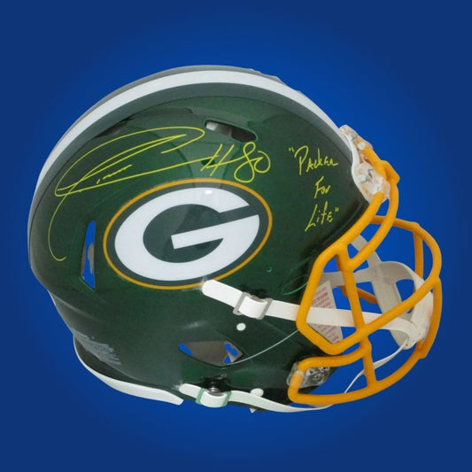 Jordan Love signed Green Bay Packers  Authentic Helmet with hologram and COA.