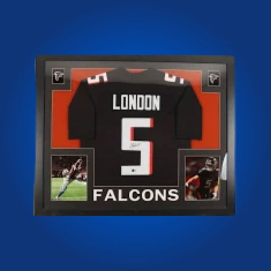 Drake London Signed Full Framed Custom Atlanta Falcons Jersey