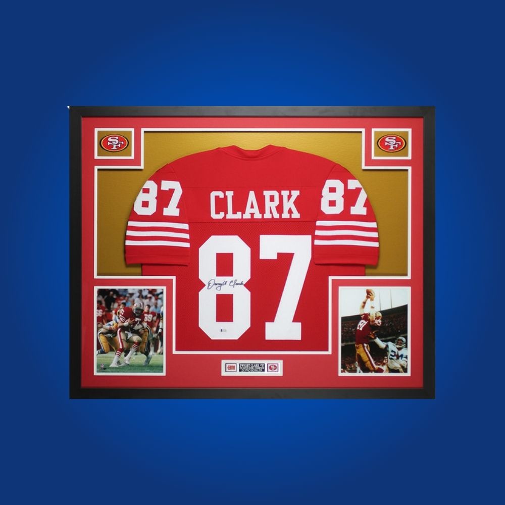 Dwight Clark  Signed Full Framed Custom San Francisco 49ers Jersey