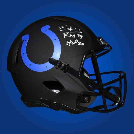 Edgerrin James Signed Indianapolis Colts Eclipse Speed Replica Helmet