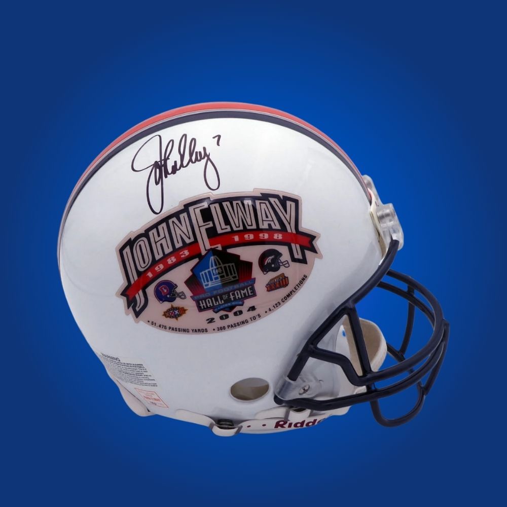 Elway HOF Authentic Signed Denver Broncos Helmet