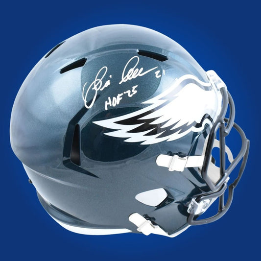 Eric Allen Signed Philadelphia Eagles F/S Green Speed Replica Helmet
