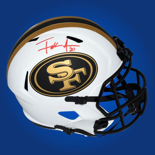 Frank Gore  Signed San Francisco 49ers Lunar  Speed Replica Helmet