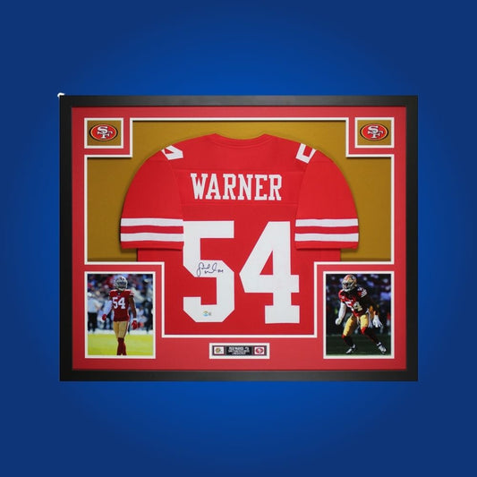 Fred Warner  Signed Full Framed Custom San Francisco 49ers Jersey