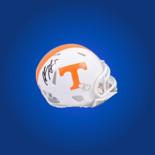 Hendon Hooker signed Tennessee Volunteers mini helmet—prized collectible for Volunteers fans and Hooker supporters.