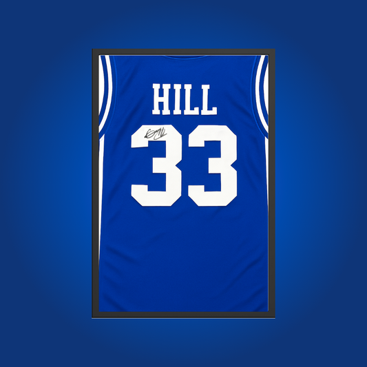 Hill Duke Blue Jersey Framed