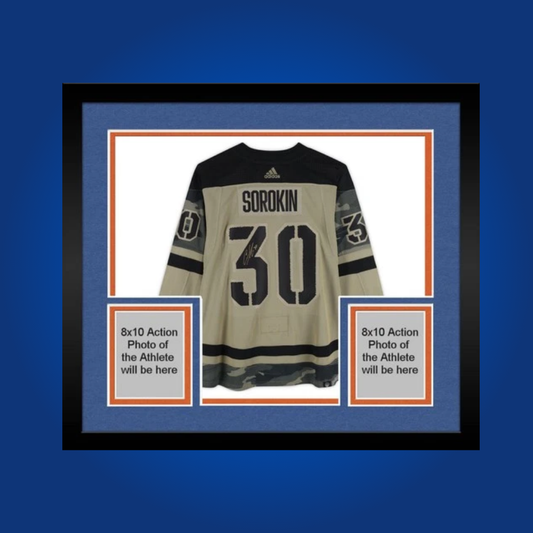 Ilya Sorokin’s signed full framed New York Islanders white jersey is a premium collectible for fans of elite goaltending, highlighting Sorokin’s impact on the Islanders’ future.