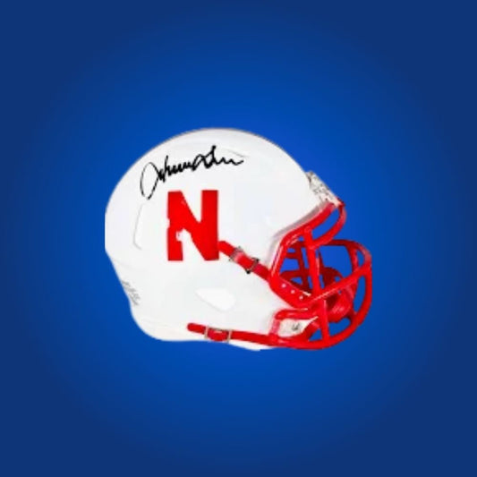 Irving Fryer signed Nebraska Cornhuskers mini helmet—standout collectible for Nebraska fans and Fryer memorabilia collectors.