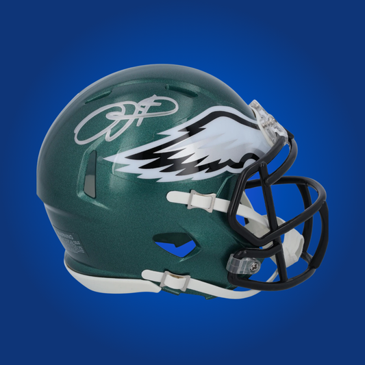 Jalen Hurts Signed Philadelphia Eagles Green Speed Mini Helmet