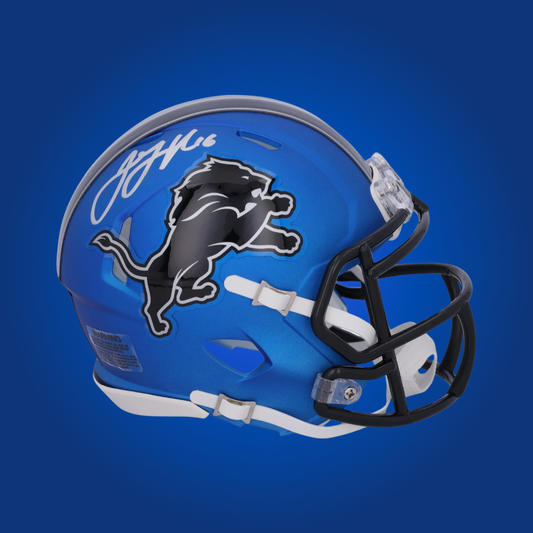 Detroit Lions mini helmet signed by Jared Goff with Certificate of Authenticity