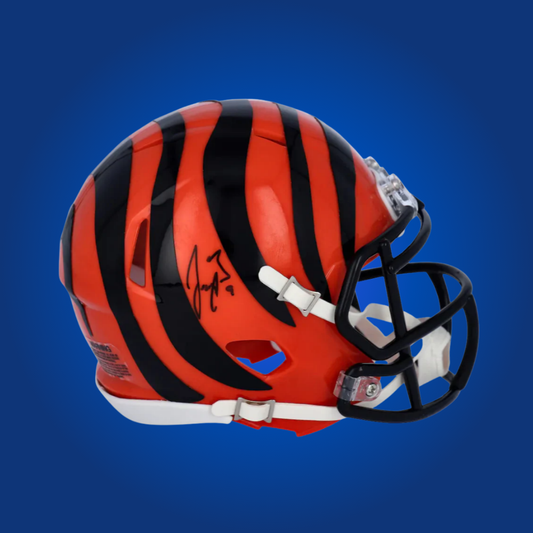 Cincinnati Bengals mini helmet signed by Joe Burrow with Certificate of Authenticity