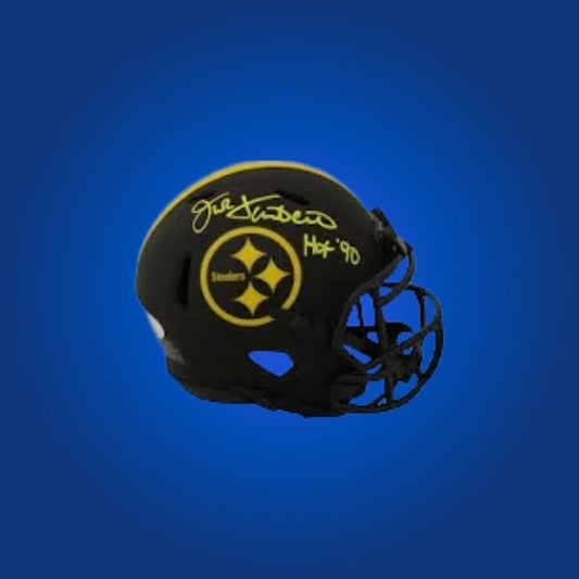 Pittsburgh Steelers mini helmet signed by Jack Lambert with Certificate of Authenticity.