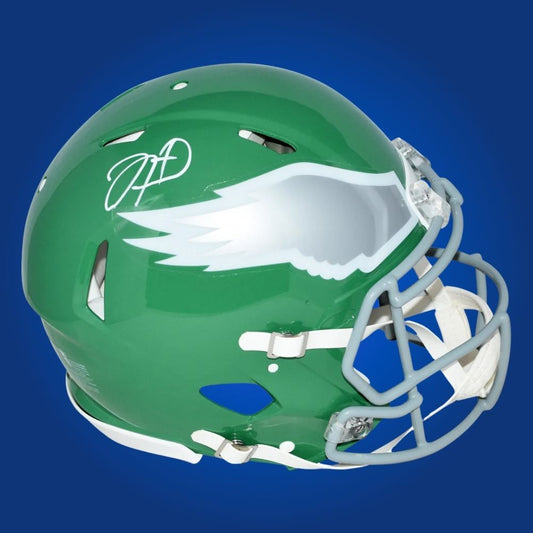 Jalen Hurts Signed Philadelphia Eagles Kelly Green  SpeedFlex Authentic Helmet