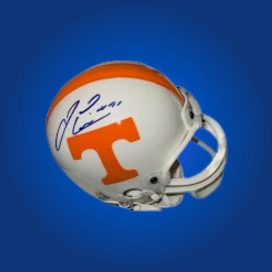 Jamal Lewis signed Tennessee Volunteers mini helmet—unique collectible for Tennessee fans and Lewis memorabilia collectors.