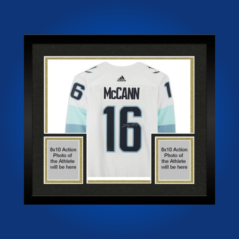 Jared McCann, Seattle Kraken, Full Framed White Jersey