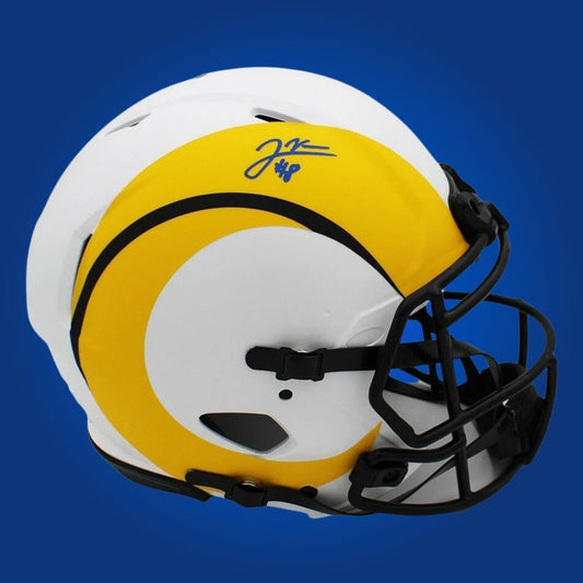 cd rams football helmet Los Angeles Vintage Riddell 1977 Kra-Lite II PAC-3 Helme WESTBROOKSPORTSCARDS Its a must Central Dauphin Rams HS 2015-2017