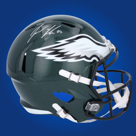 Jason Kelce Signed Philadelphia Eagles Green Speed Replica Helmet
