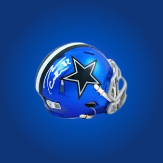 Dallas Cowboys Blue Flash Mini Helmet signed by Jason Witten, Certificate of Authenticity included