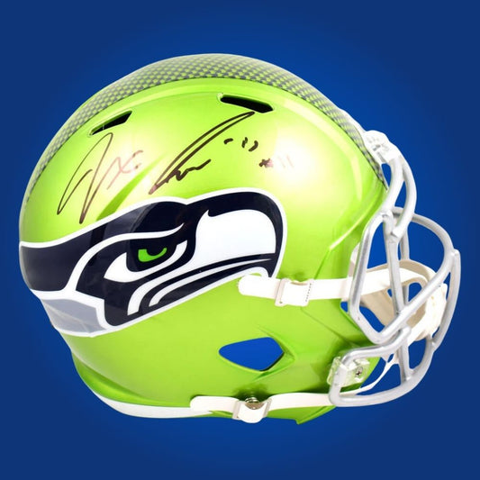 Jaxon Smith-Njigba signed Seattle Seahawks F/S flash replica helmet