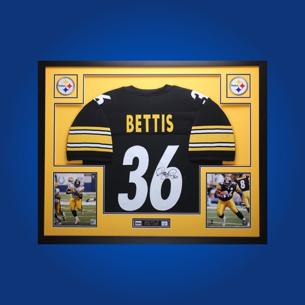 Jerome Bettis Signed Full Framed Custom Pittsburgh Steelers Jersey