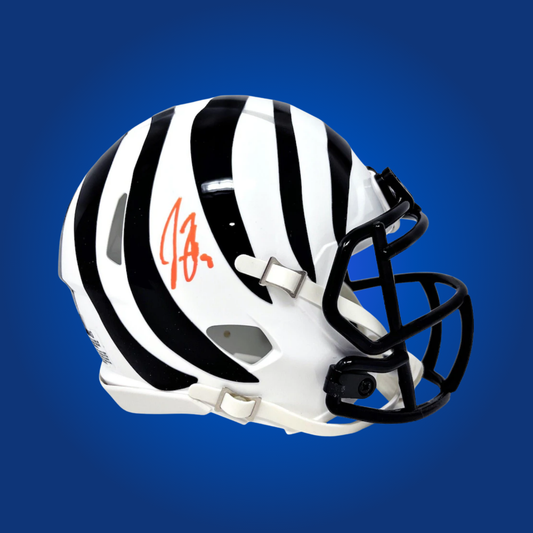 Cincinnati Bengals mini helmet signed by Joe Burrow with Certificate of Authenticity