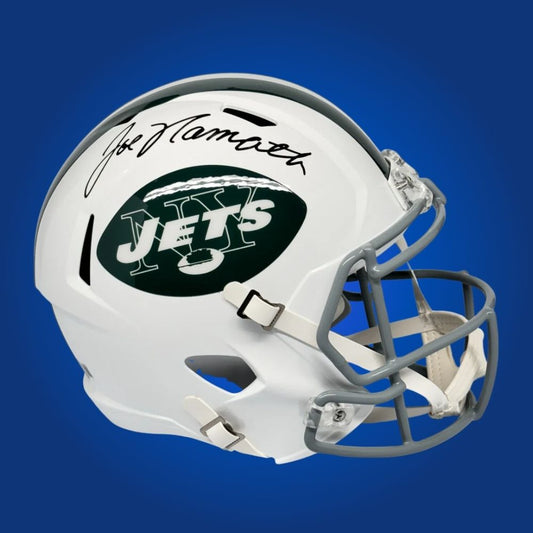 Joe Namath Signed New York Jets Green  SpeedFlex Authentic Helmet