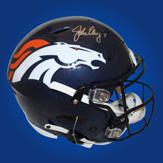 John Elway Signed Denver Blue SpeedFlex Authentic Helmet