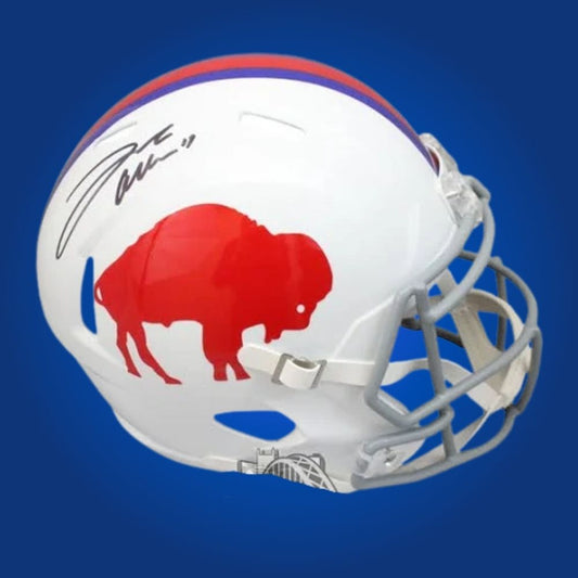Josh Allen signed Buffalo Bills classic orange replica helmet