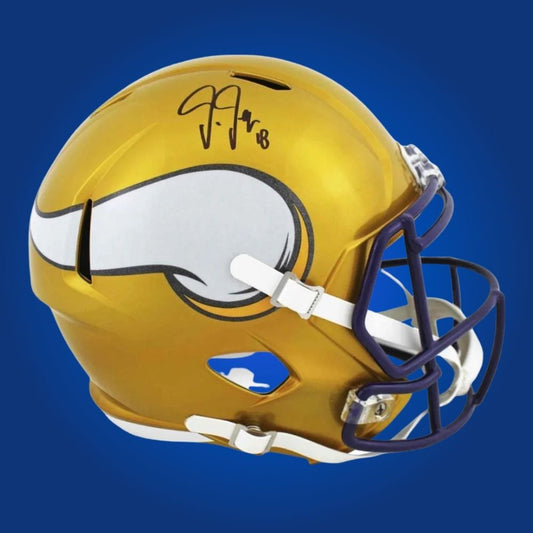 Nico Collins signed Houston Texans 2022 alt red speed replica helmet