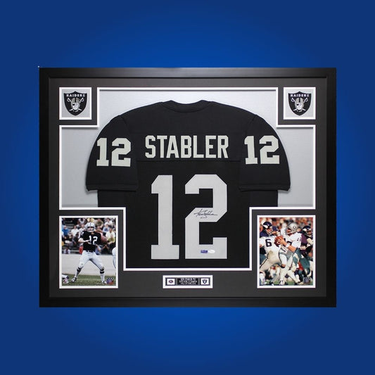 Autographed Las Vegas Raiders custom jersey by Howie Long with Certificate of Authenticity.