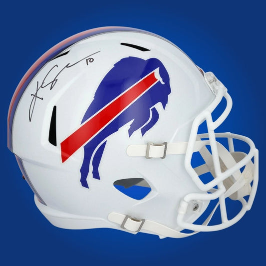 Khalil Shakir Signed Buffalo Bills White Speed Replica Helmet