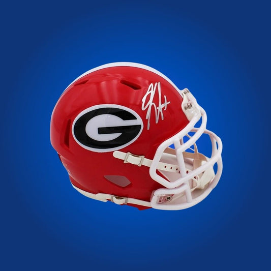 Kirby Smart autographed Georgia Bulldogs mini helmet—coaching memorabilia for dedicated Bulldogs supporters.
