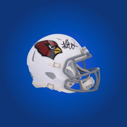 Arizona Cardinals mini helmet signed by Kurt Warner, includes Certificate of Authenticity