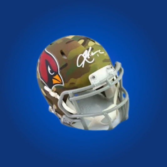 Arizona Cardinals camo Speed Mini Helmet signed by Kyler Murray, certified authentic