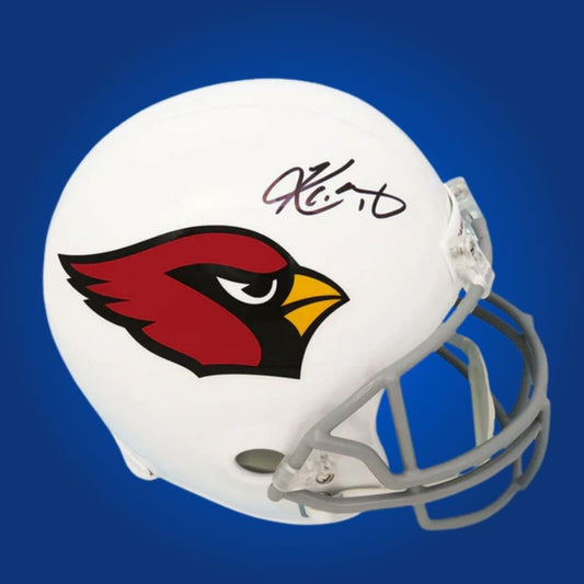 Marvin Harrison Jr. signed Cardinals black speed replica helmet