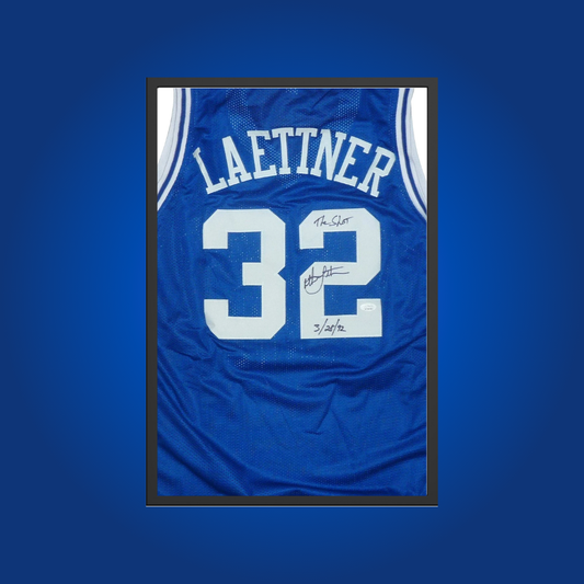 Laettner Duke Jersey Framed