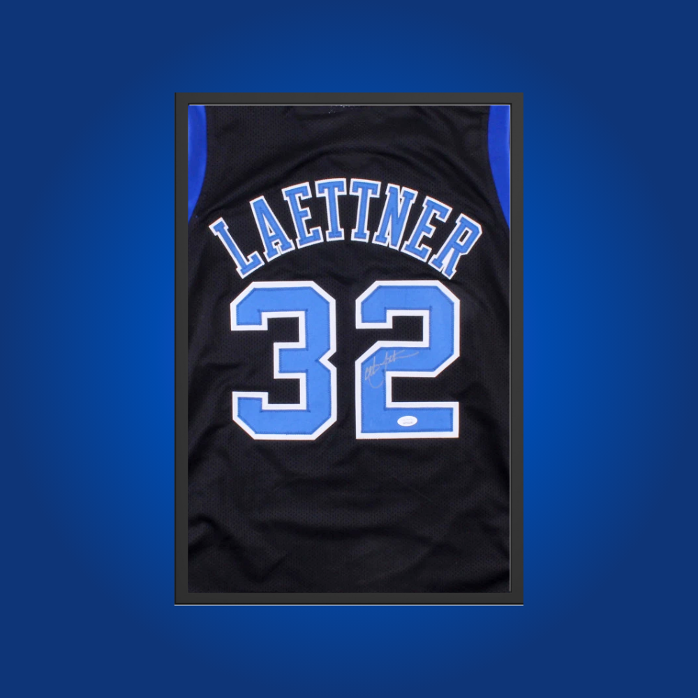 Laettner Duke Jersey Framed
