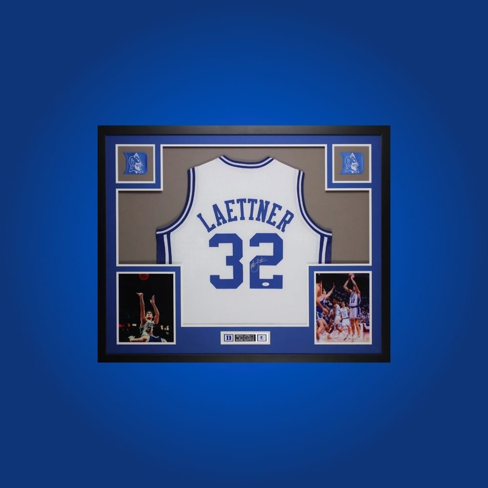 Laettner Duke Full Framed Jersey