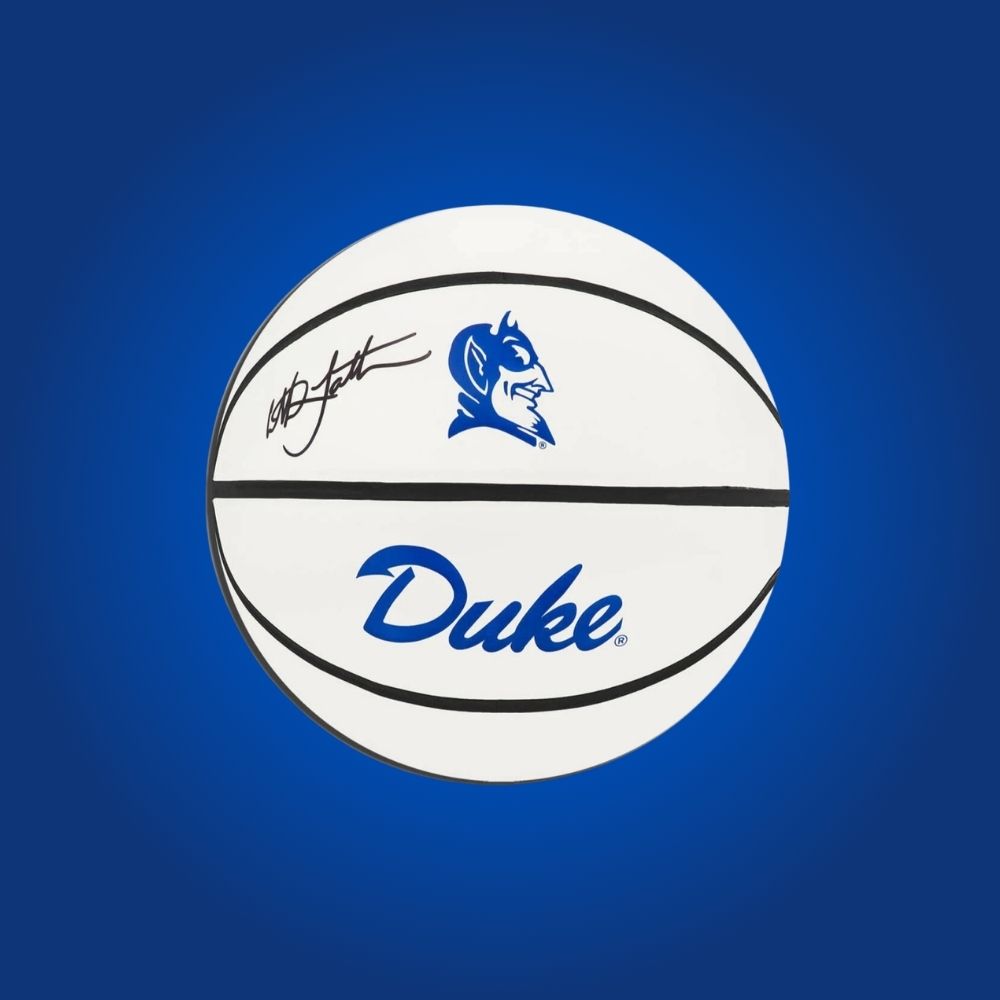 Laettner Duke Signed Basketball