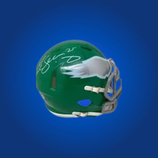 Philadelphia Eagles mini helmet signed by Lesean McCoy with Certificate of Authenticity.