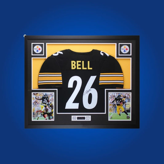 Le’Veon Bell Signed Full Framed Custom Pittsburgh Steelers Jersey