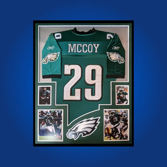 Lesean McCoy Signed Full Framed Custom Philadelphia Eagles Jersey